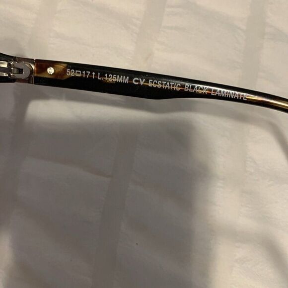 Bcbgmaxazria New Ecstatic Black Laminate Petite Fit Tortoise Sunglasses - Picture 2 of 5